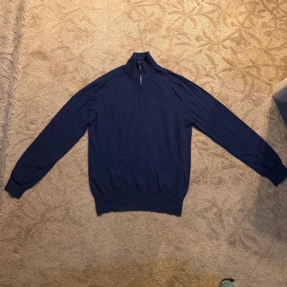 royal speyside zip sweater navy